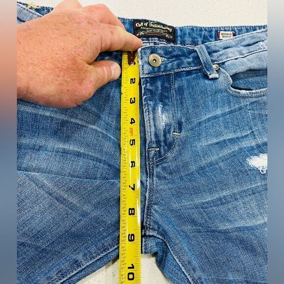 Cult of Individuality Bohemi Bootcut Distressed Jeans 30x30 EUC Stretch - Picture 5 of 12